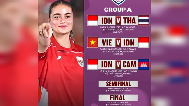 Jadwal Timnas Putri Indonesia di Piala AFF Wanita 2025. [Instagram]
